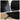 LIVARA EC1221 Metal Legs Long Plush Fabric Leisure Chair - Black