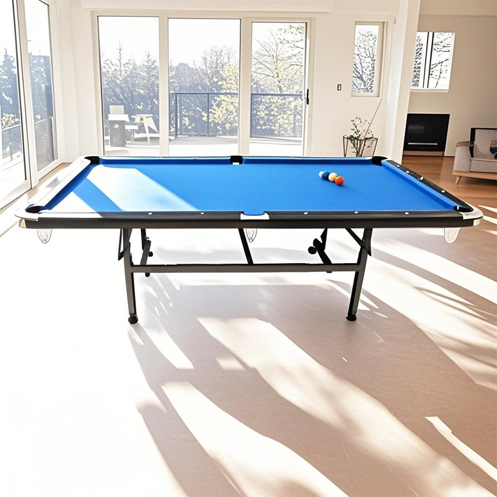 CUETIQ 6FT Foldable Pool Table Billiard Table Free Accessory