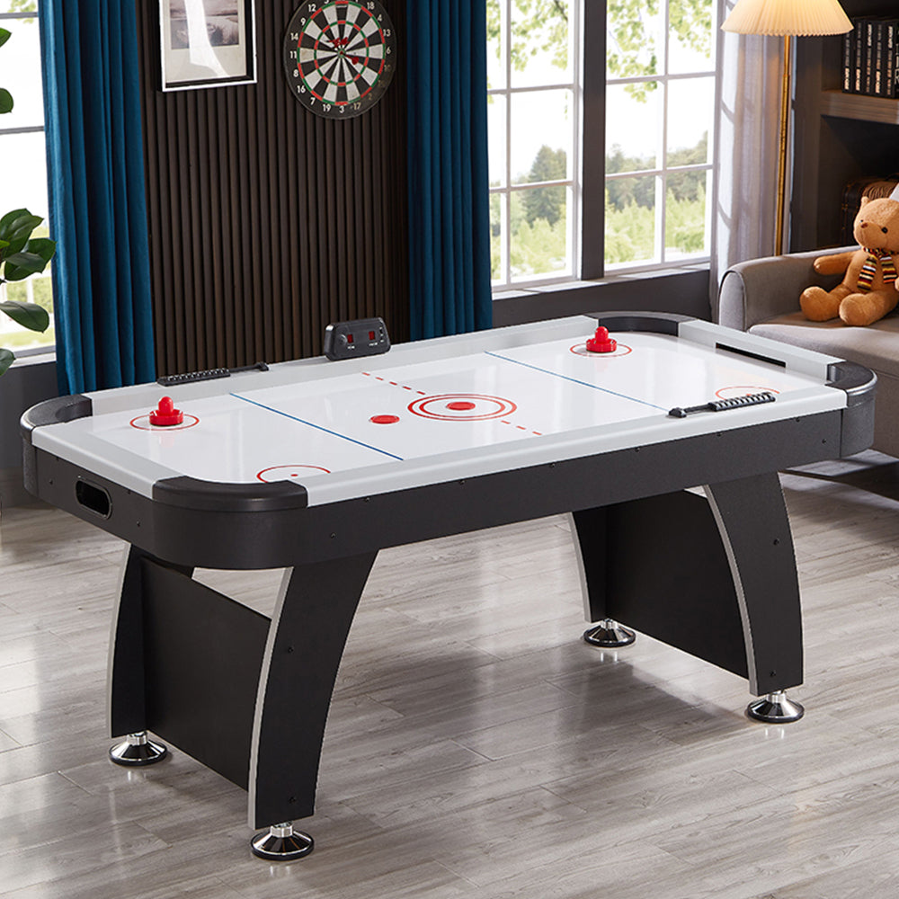 AIRMAX GT-6FT Air Hockey Table LED Electronic Scoring System - Black