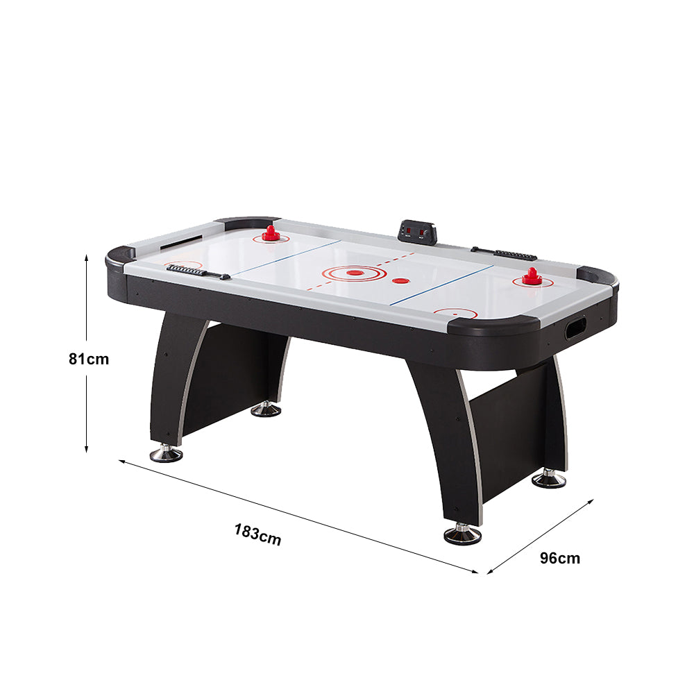 AIRMAX GT-6FT Air Hockey Table LED Electronic Scoring System - Black
