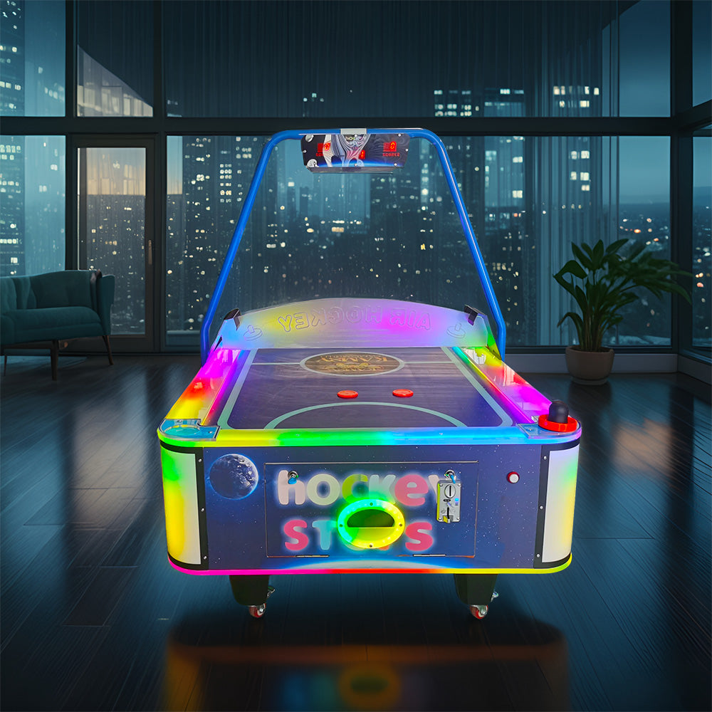 AIRMAX 8FT LED Air Hockey Table Office Hotel Event Roadshow Stylish Indoor Entertainment