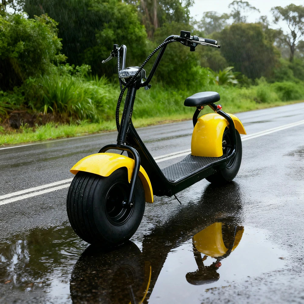 AKEZ Harley Electric Bike 1500W/2000W Brushless Motor, Lead-acid Battery, 8-inch Vacuum Tyres, Hydraulic Brake, LED Headlight Cruise at 25km/h – Unlock More Power (Details Inside)*