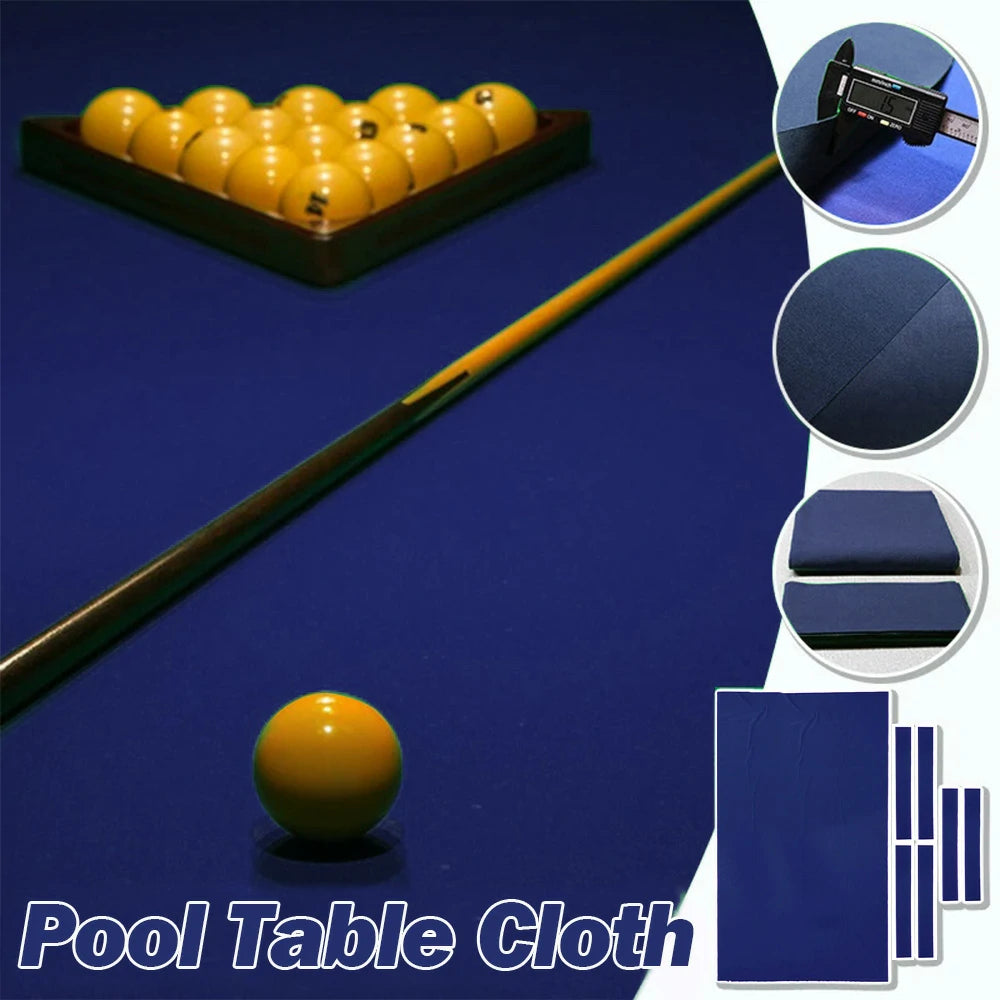 ARIX 7/8/9FT Billiard Table Cloth - High-Density Wool Blend, Anti-Pilling Durable Fabric for Smooth & Accurate Play - Cobalt Blue