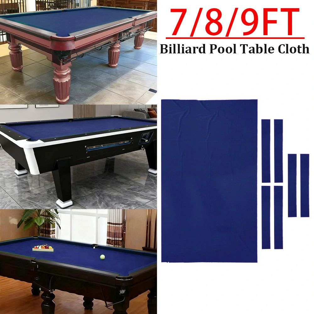 ARIX 7/8/9FT Billiard Table Cloth - High-Density Wool Blend, Anti-Pilling Durable Fabric for Smooth & Accurate Play - Cobalt Blue