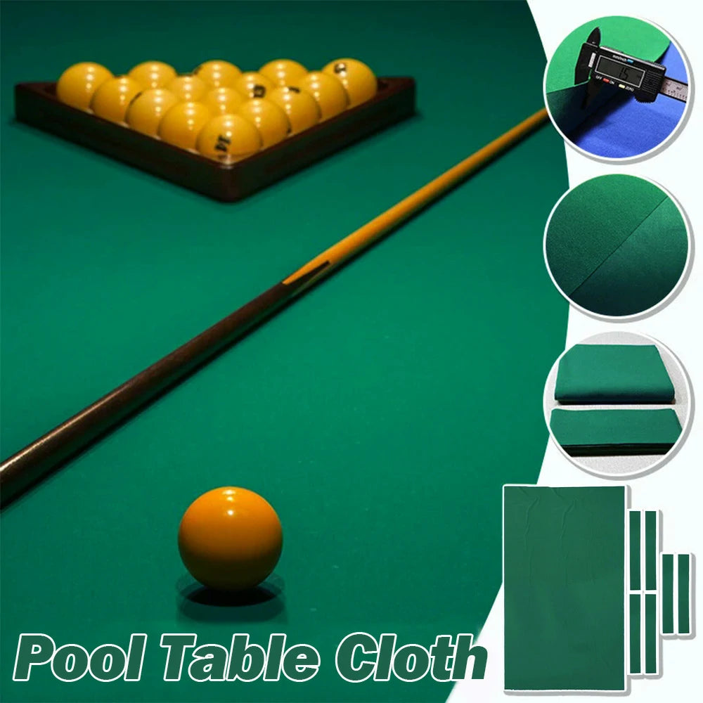 ARIX 7/8/9FT Billiard Table Cloth - High-Density Wool Blend, Anti-Pilling Durable Fabric for Smooth & Accurate Play - Emerald Green