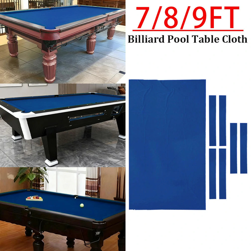 ARIX 7/8/9FT Billiard Table Cloth - High-Density Wool Blend, Anti-Pilling Durable Fabric for Smooth & Accurate Play - Royal Blue