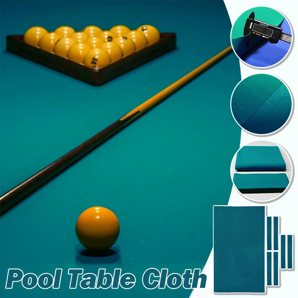 ARIX 7/8/9FT Billiard Table Cloth - High-Density Wool Blend, Anti-Pilling Durable Fabric for Smooth & Accurate Play - Teal Blue