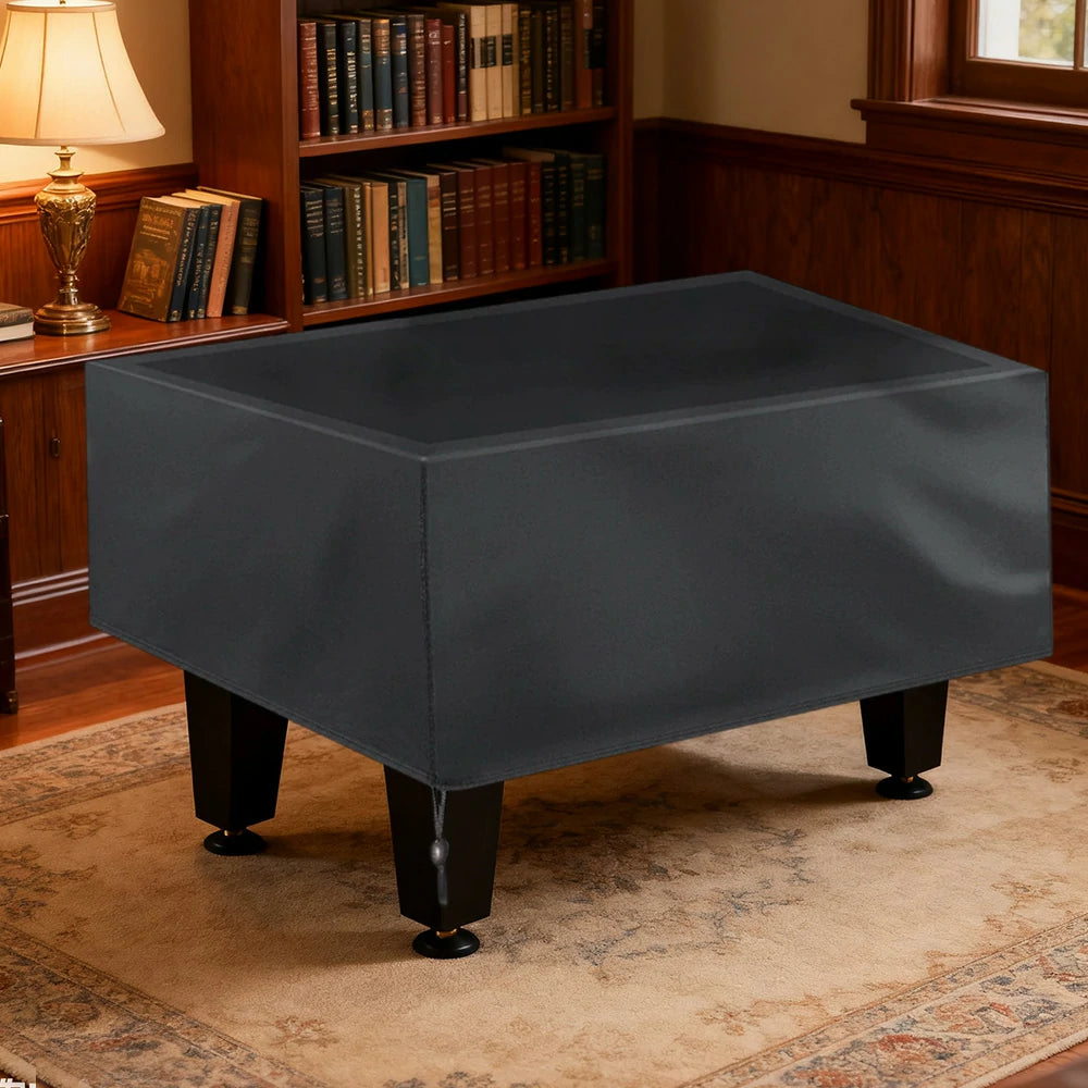 ARIX Waterproof Oxford Fabric Pool Table Cover 7/8/9FT Billiard Table Protector with Silver Coating - Black
