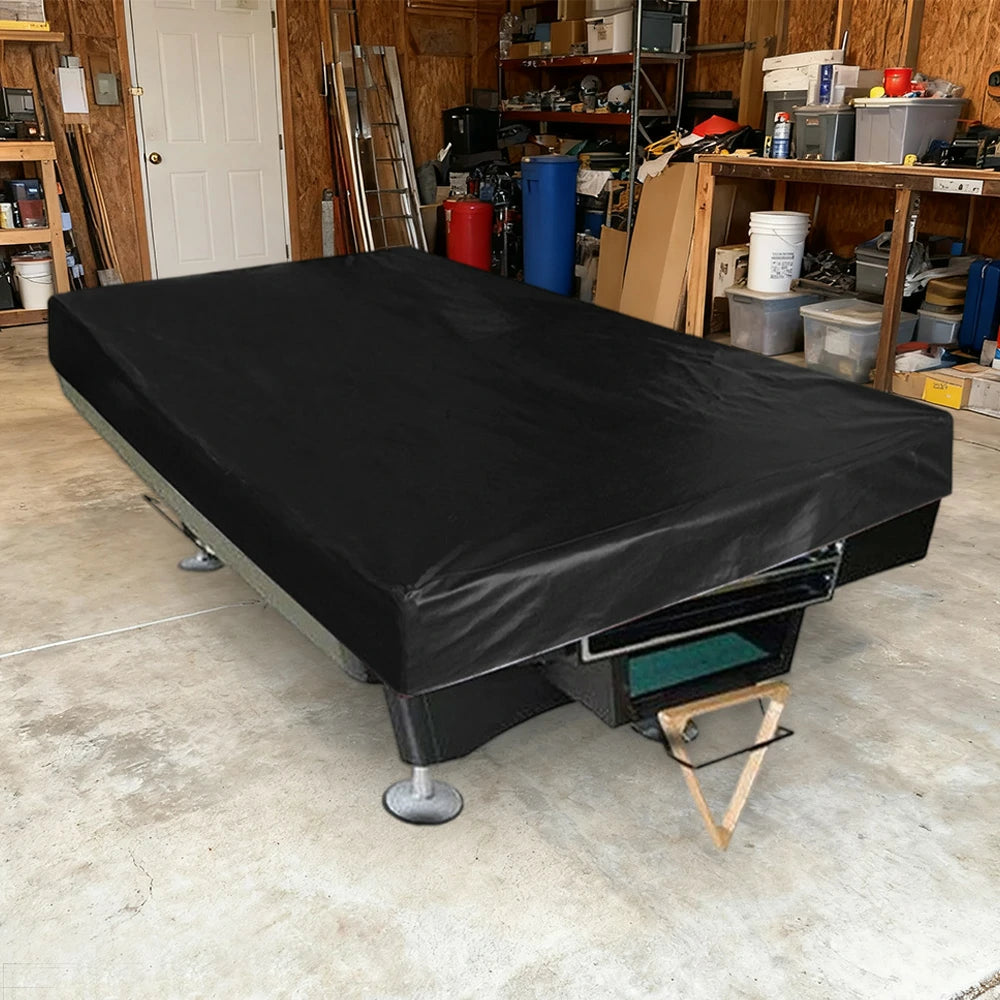 ARIX Waterproof Thickened Faux Leather Billiard Pool Table Cover 7/8/9FT – Black