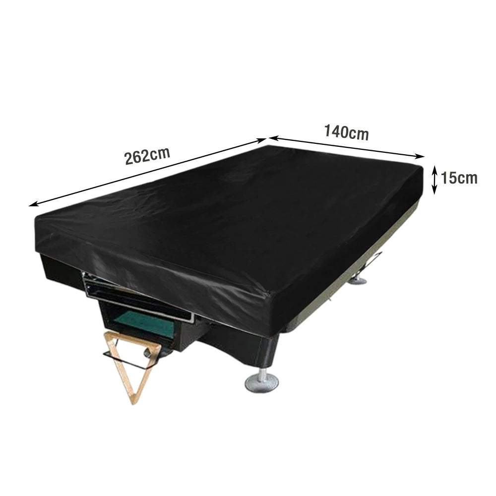 ARIX Waterproof Thickened Faux Leather Billiard Pool Table Cover 7/8/9FT – Black