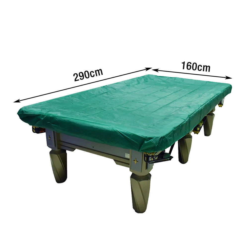 ARIX Waterproof Thickened Faux Leather 9FT Billiard Pool Table Cover – Green, Corner Iron Plate / Elastic Style