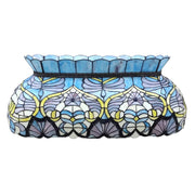 ARIX Tiffany Style Billiard Light, Handmade Stained Glass with Iron Frame, E27 LED Bulbs Included, Artistic Lighting for Pool Tables