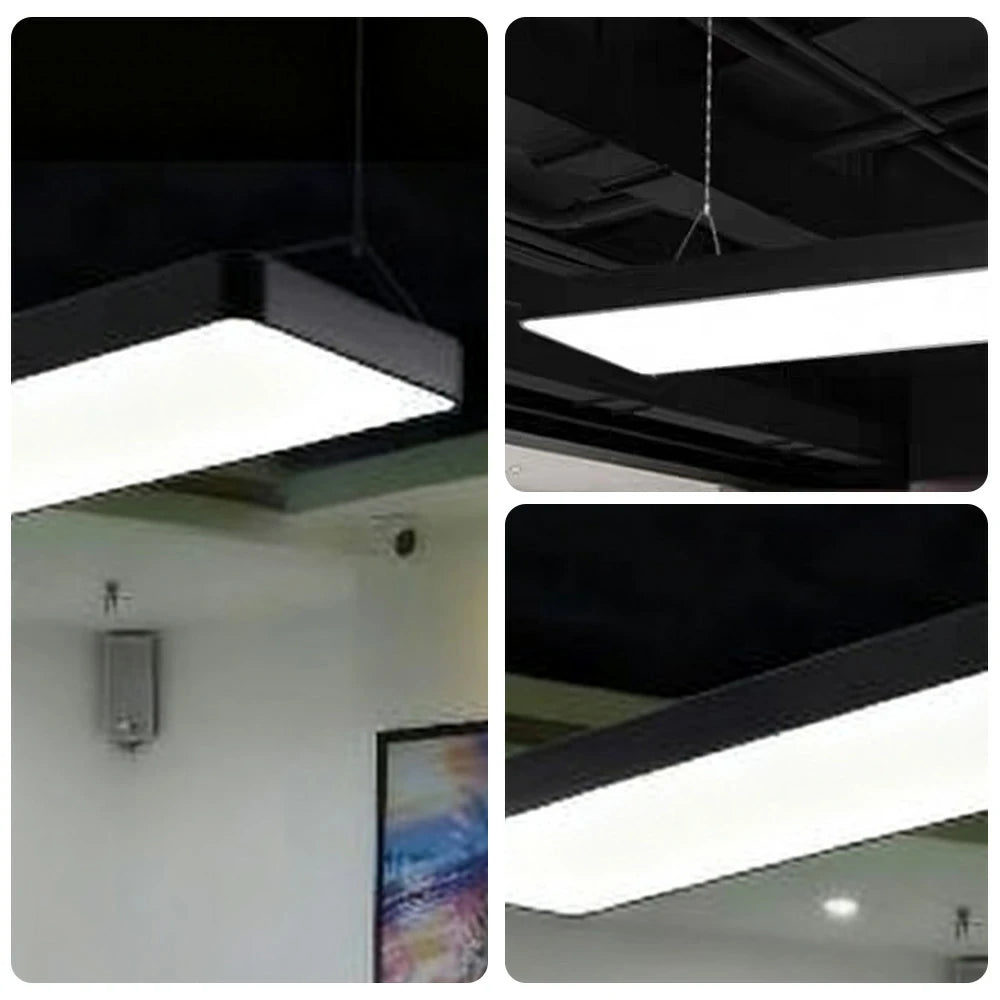 ARIX Pool Table Light, Ultra-Thin LED, Aluminium+Acrylic Body, 72W with Remote, Energy-Efficient Durable Billiard Lighting - Black