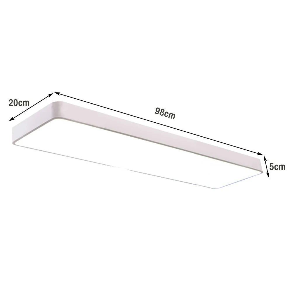 ARIX Pool Table Light, Ultra-Thin LED, Aluminium+Acrylic Body, 72W with Remote, Energy-Efficient Durable Billiard Lighting - White