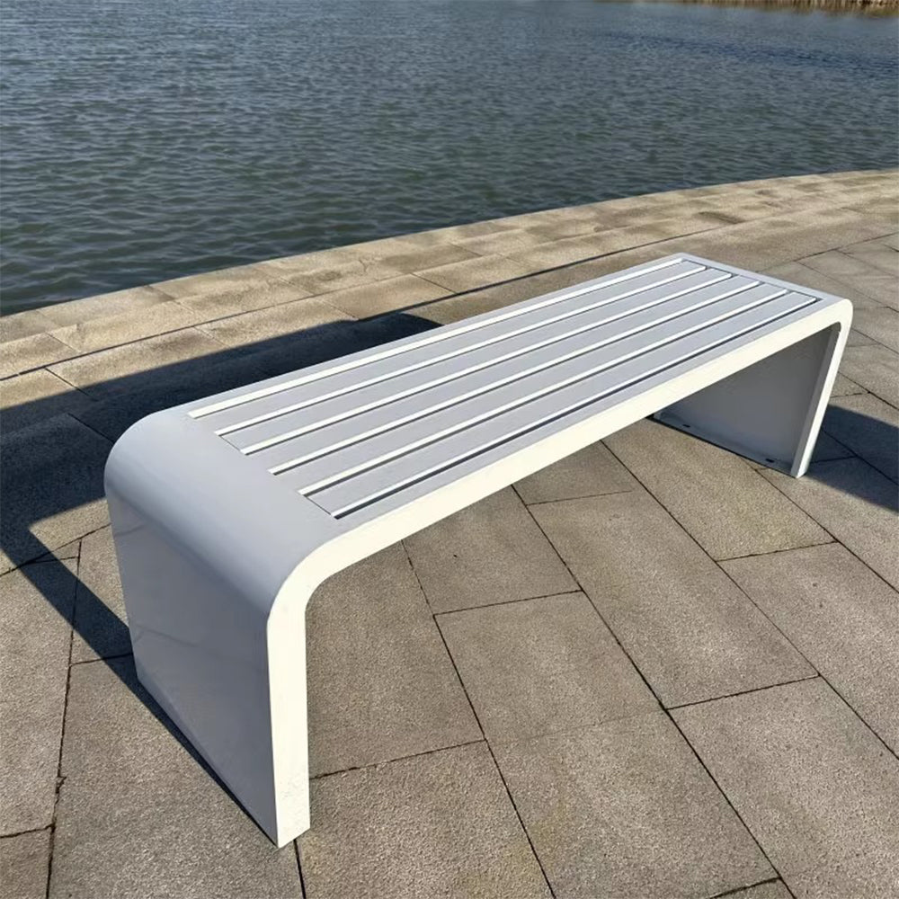 SOLARA 1m/1.2m/1.5m Galvanized Steel Outdoor Bench