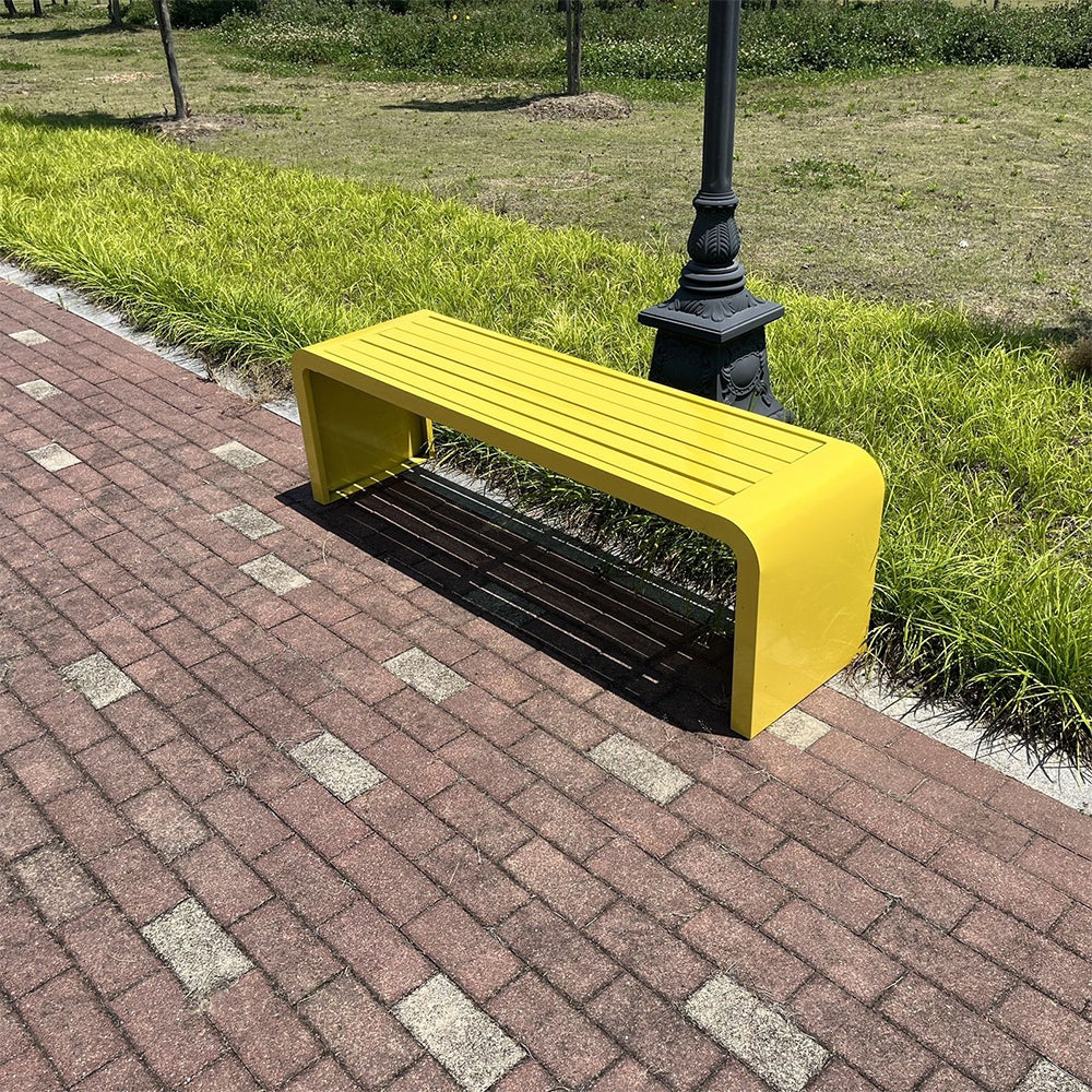 SOLARA 1m/1.2m/1.5m Galvanized Steel Outdoor Bench