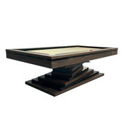 CUETIQ GE17 7FT/8FT/9FT Luxury Pool Table - Solid Wood Frame, Wool Cloth, Leather Pockets, Distinctive Leg Design, Premium Stability