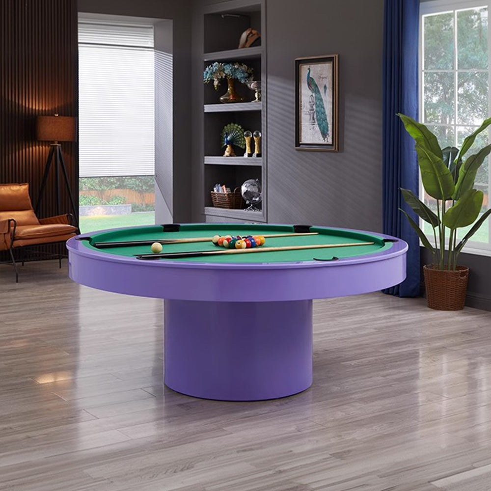 CUETIQ L042 MDF 140cm Diameter 2-IN-1 Round Billiard Table/ Office Desk