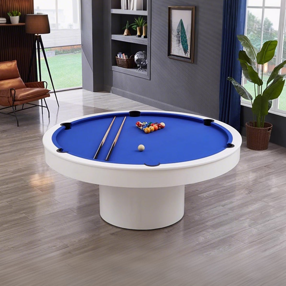 CUETIQ L042 MDF 180cm Diameter 2-IN-1 Round Billiard Table/ Office Desk