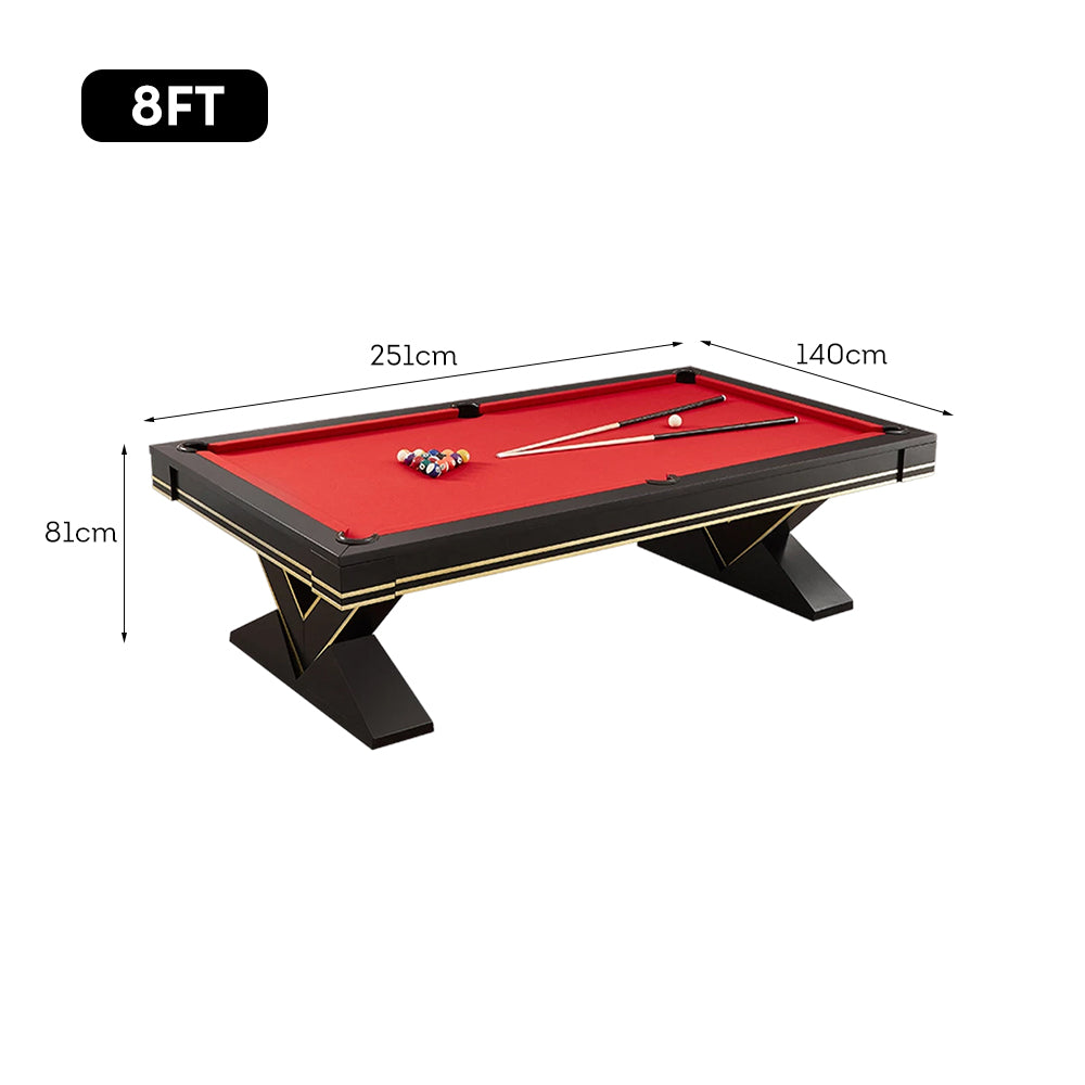 CUETIQ L001 7/8/9FT 3-IN-1  Slate Billiard Table/ Ping-pong Table/ Office Desk Solid Wood Frame