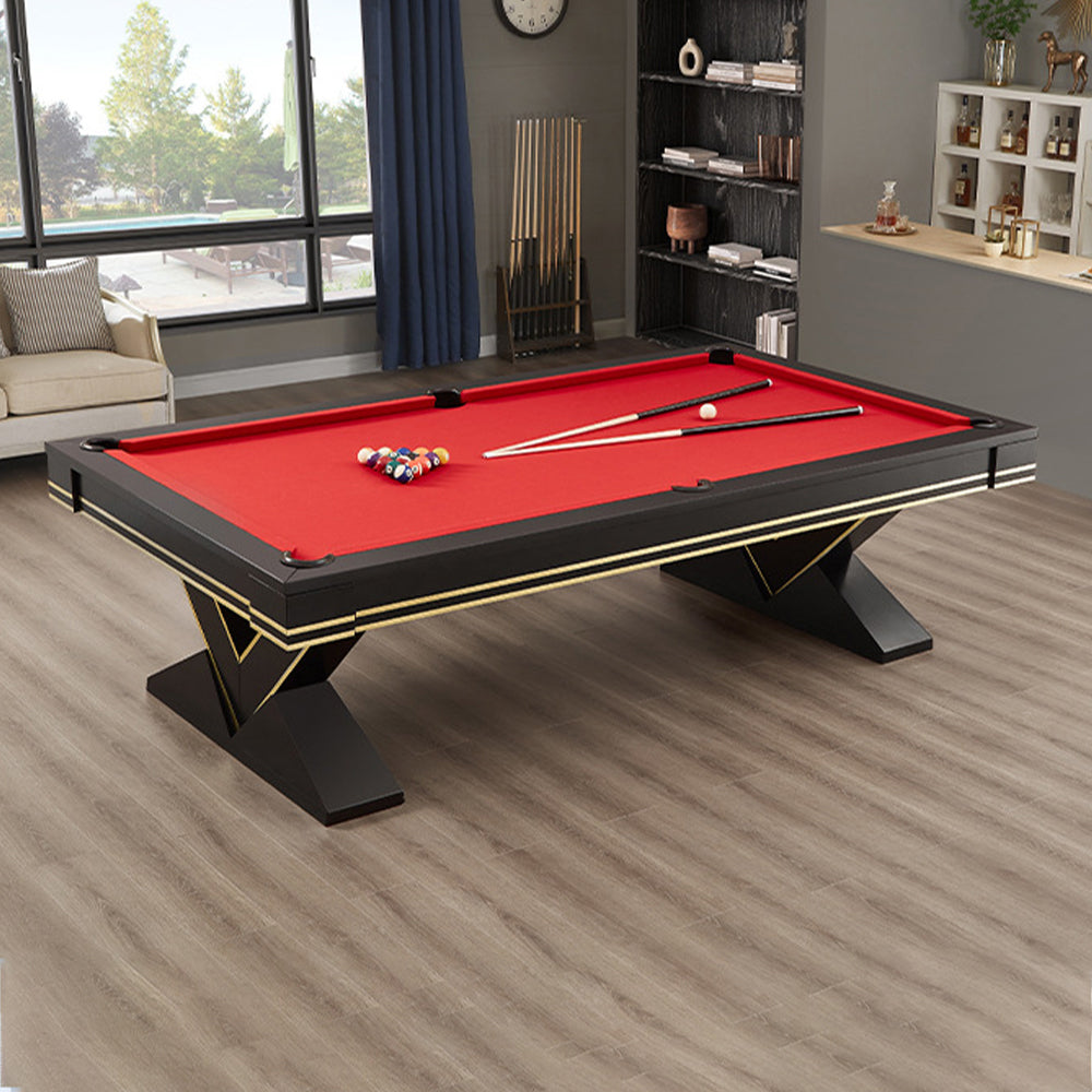 CUETIQ L001 7/8/9FT 3-IN-1  Slate Billiard Table/ Ping-pong Table/ Office Desk Solid Wood Frame