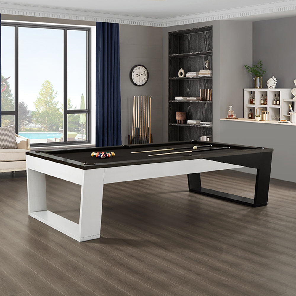 CUETIQ L022 7/8/9FT 3-IN-1 Slate Billiard Table/ Ping-pong Table/ Office Desk Solid Wood Frame