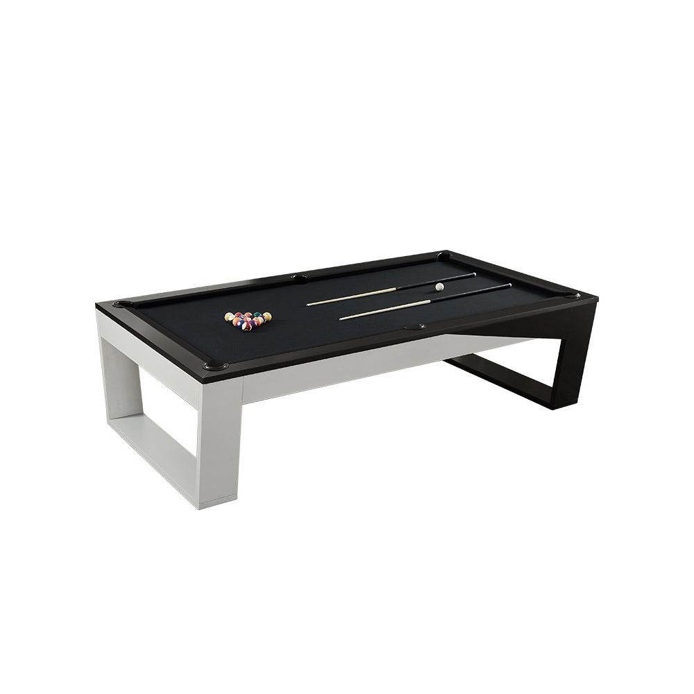 CUETIQ L022 7/8/9FT 3-IN-1 Slate Billiard Table/ Ping-pong Table/ Office Desk Solid Wood Frame