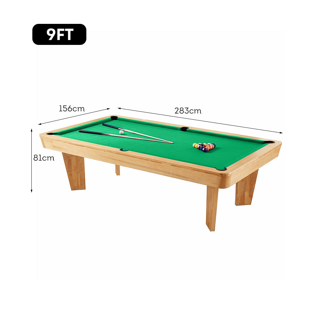 CUETIQ L040 7/8/9FT 3-IN-1 Slate Billiard Table/ Ping-pong Table/ Office Desk Solid Wood Frame