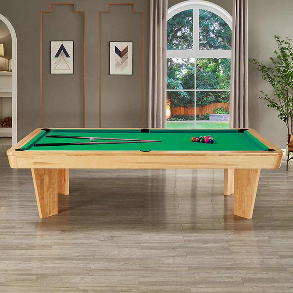 CUETIQ L040 7/8/9FT 3-IN-1 Slate Billiard Table/ Ping-pong Table/ Office Desk Solid Wood Frame