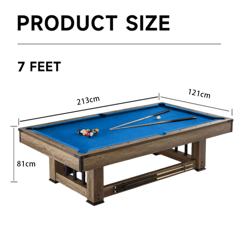 CUETIQ TE 3-IN-1 7FT Black&Blue MDF Billiard Table Free Accessories