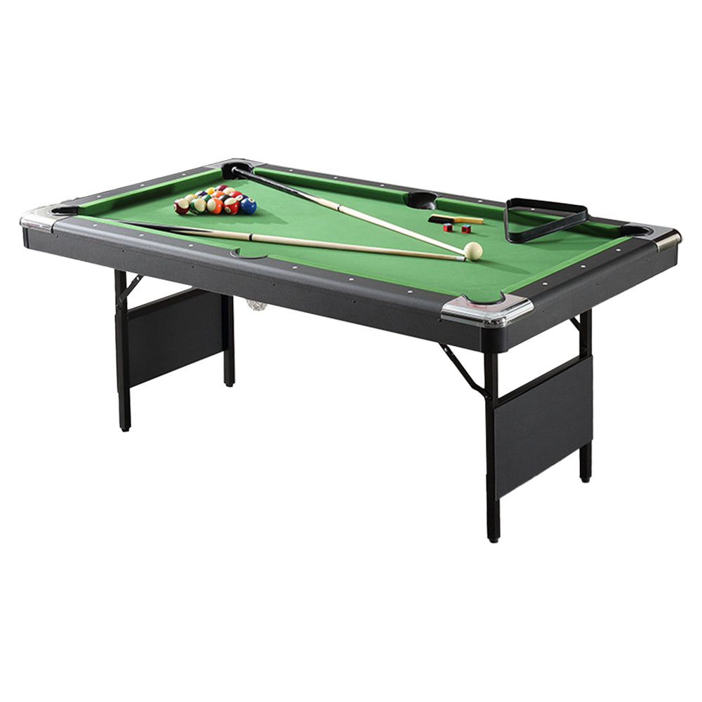 CUETIQ 6FT Foldable Pool Table Billiard Table Free Accessory Zero Setup