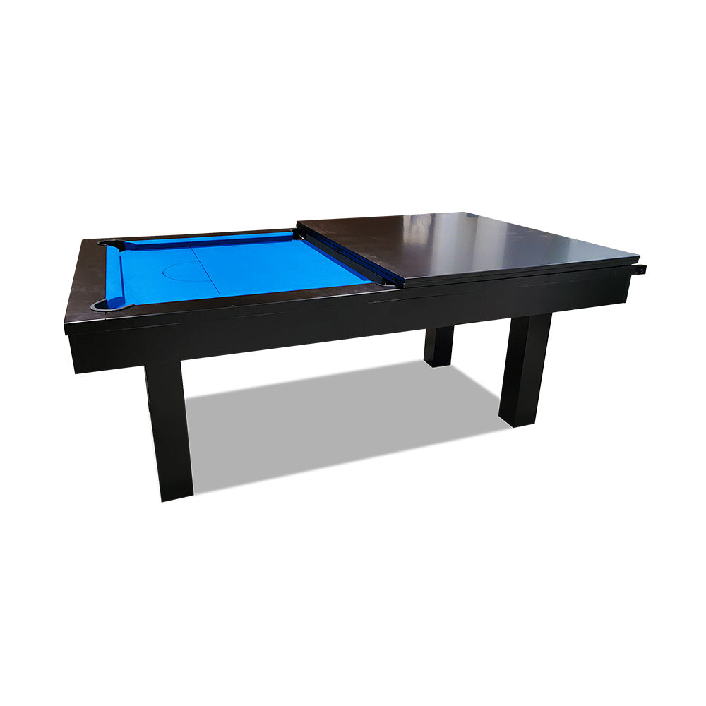 QUESLA 7FT Luxurious Slate Pool /Dining / Billiard Table Free Accessories - Black Frame