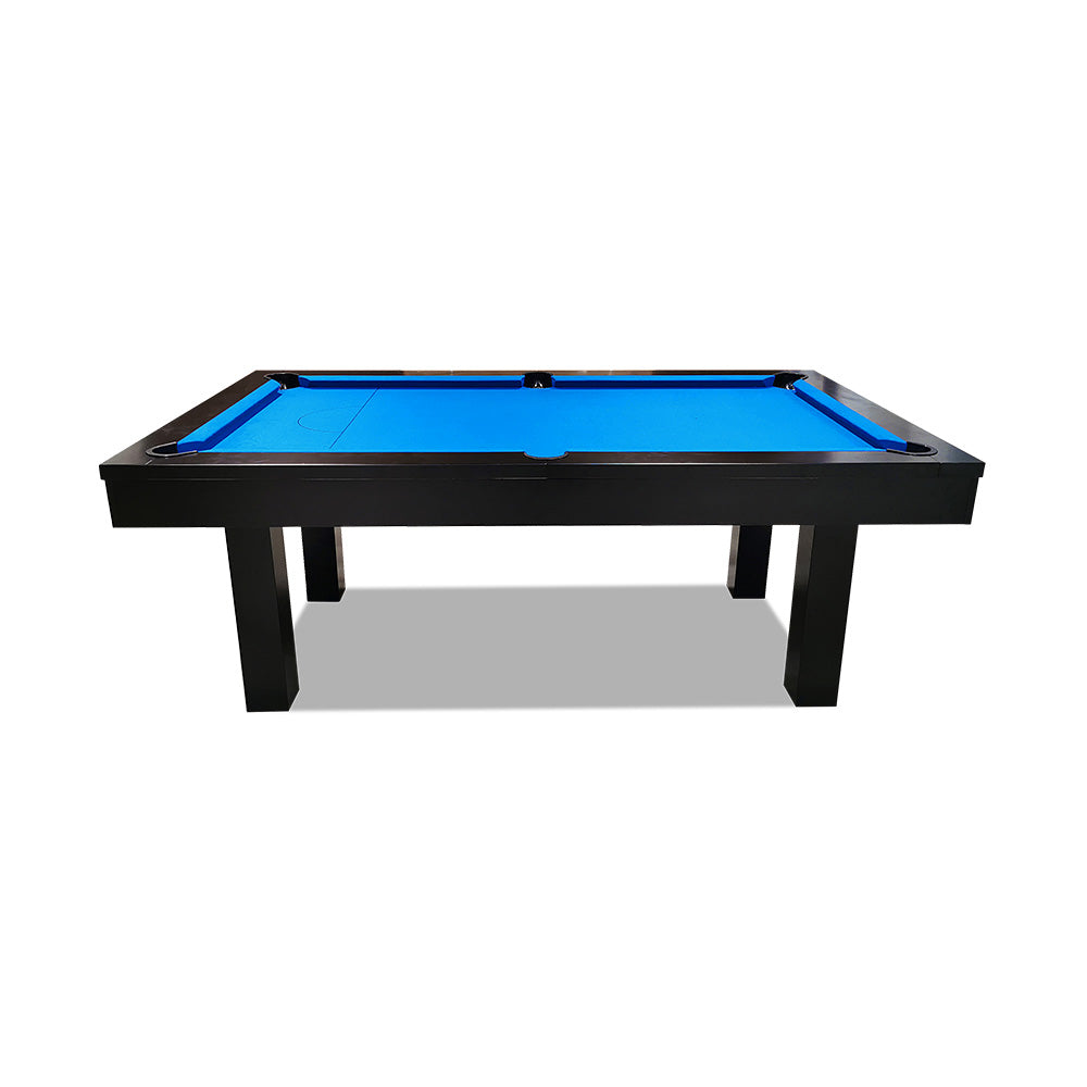 QUESLA 7FT Luxurious Slate Pool /Dining / Billiard Table Free Accessories - Black Frame