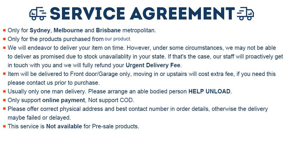 Weekend Delivery Service - SYD/MEL/BNE/ADL METRO ONLY