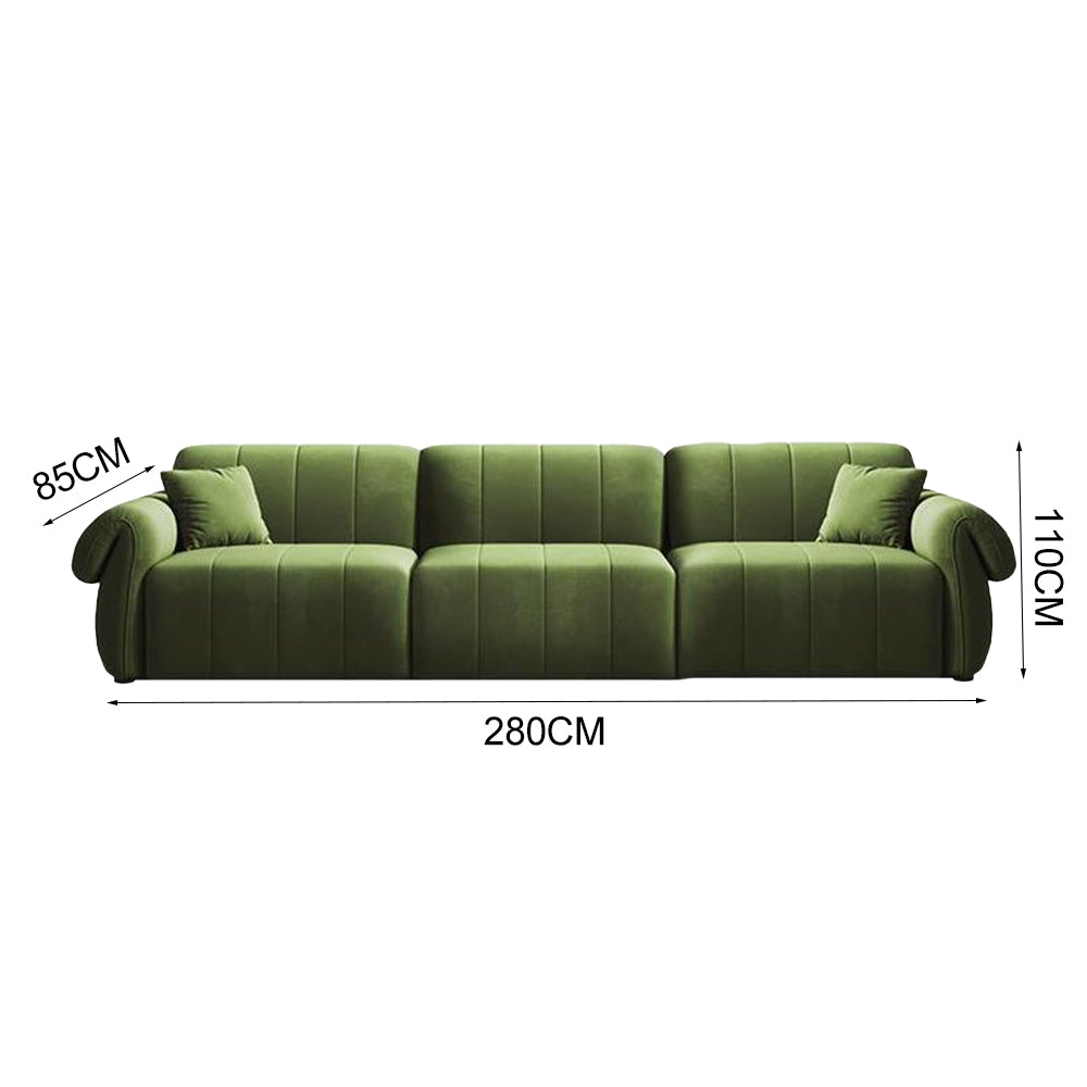 LUXORA FC1023 Pine Wood Frame 3-Seater Sofa
