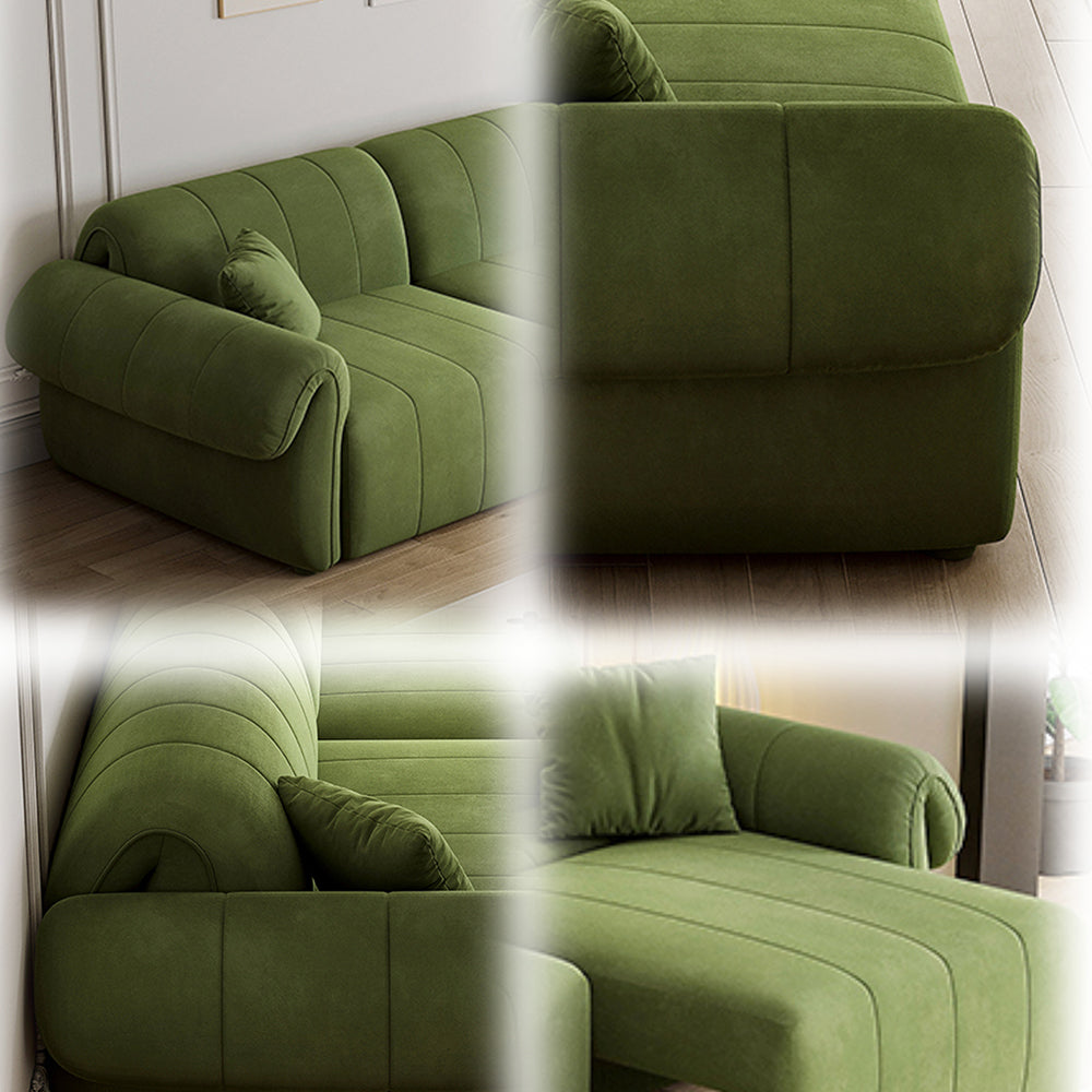 LUXORA FC1023 Pine Wood Frame 3-Seater Sofa