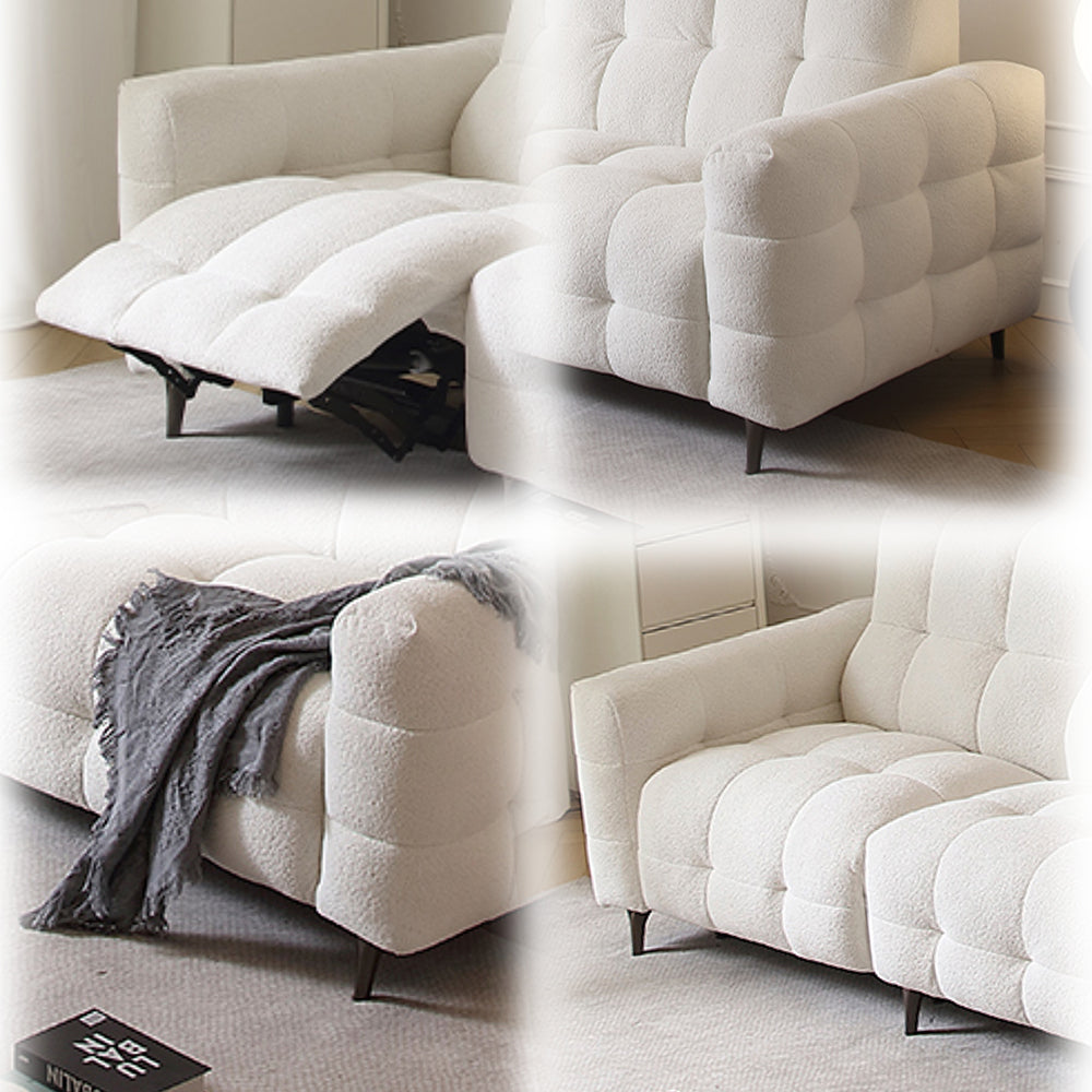 LUXORA FC1026 265cm Length Solid Wood Frame Corduroy Fabric Electric Sofa