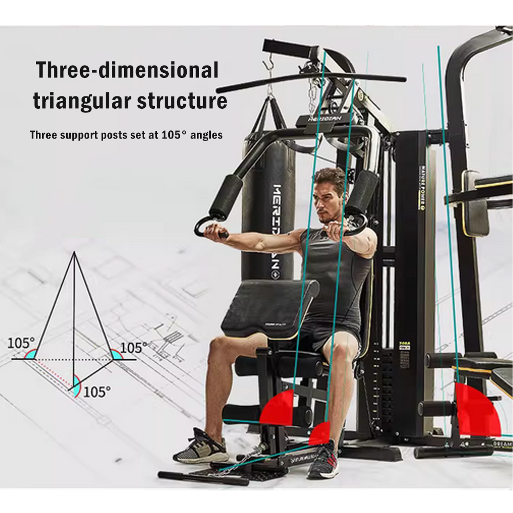 MERIDIAN 705A Multi-Function Exercise Fitness Boxing Punching Bag Pull-Up Equipment Machine Home Gym Smith Machine