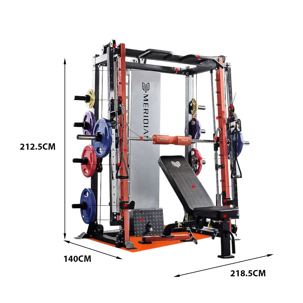MERIDIAN K9 Body Soild Body building Olympic Bar Adjustable Machines Home Gym Smith Machine