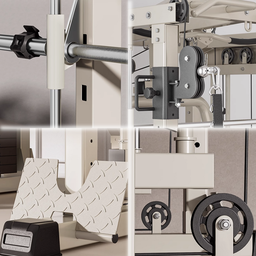 MERIDIAN B6 Multi Function Power Rack Squat Cage Weight Train Equipment Smith Butterfly Machine Home Gym Smith Machine