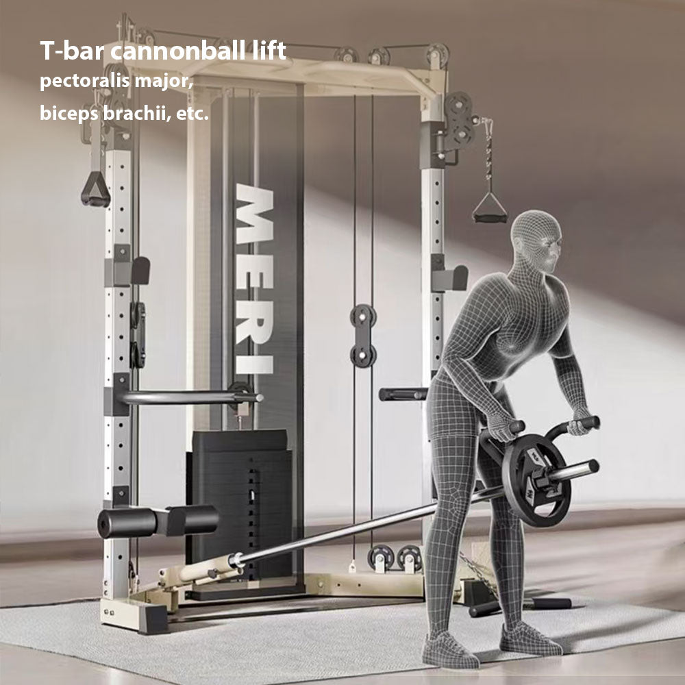 MERIDIAN C3 Steel Stable Structure Multi-Functional Home Power Training Squat Rack  Home Gym Smith Machine