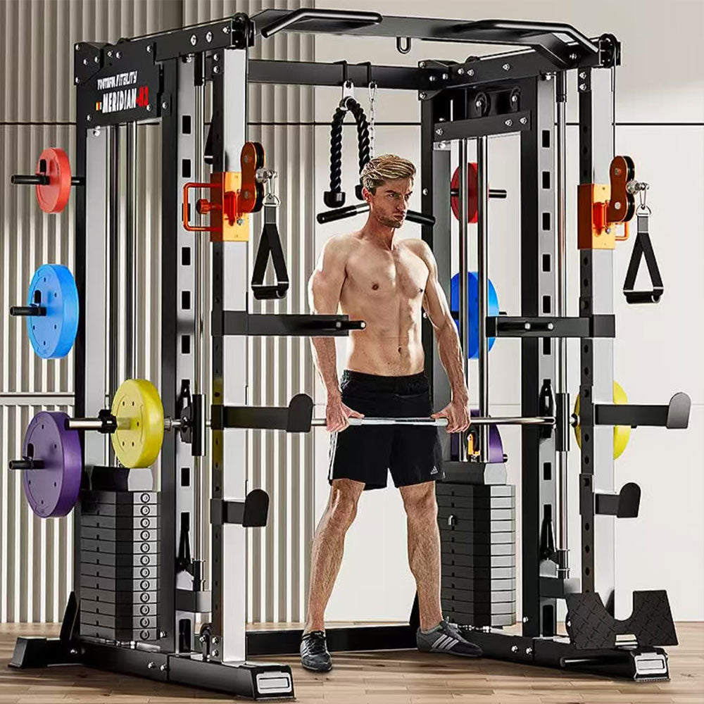 MERIDIAN H3 146 Steel Stable Structure Multi-Functional Home Power Training Squat Rack  Home Gym Smith Machine