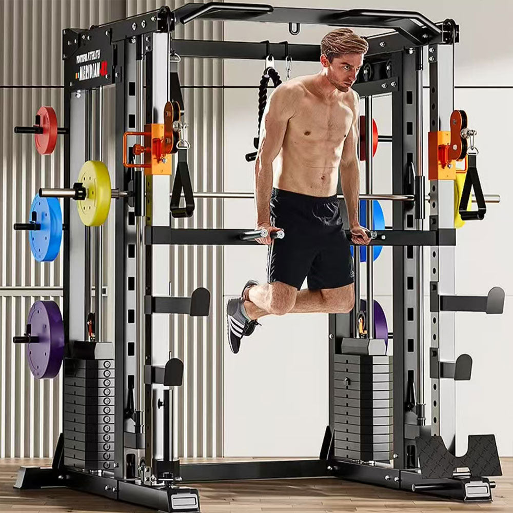MERIDIAN H3 146 Steel Stable Structure Multi-Functional Home Power Training Squat Rack  Home Gym Smith Machine