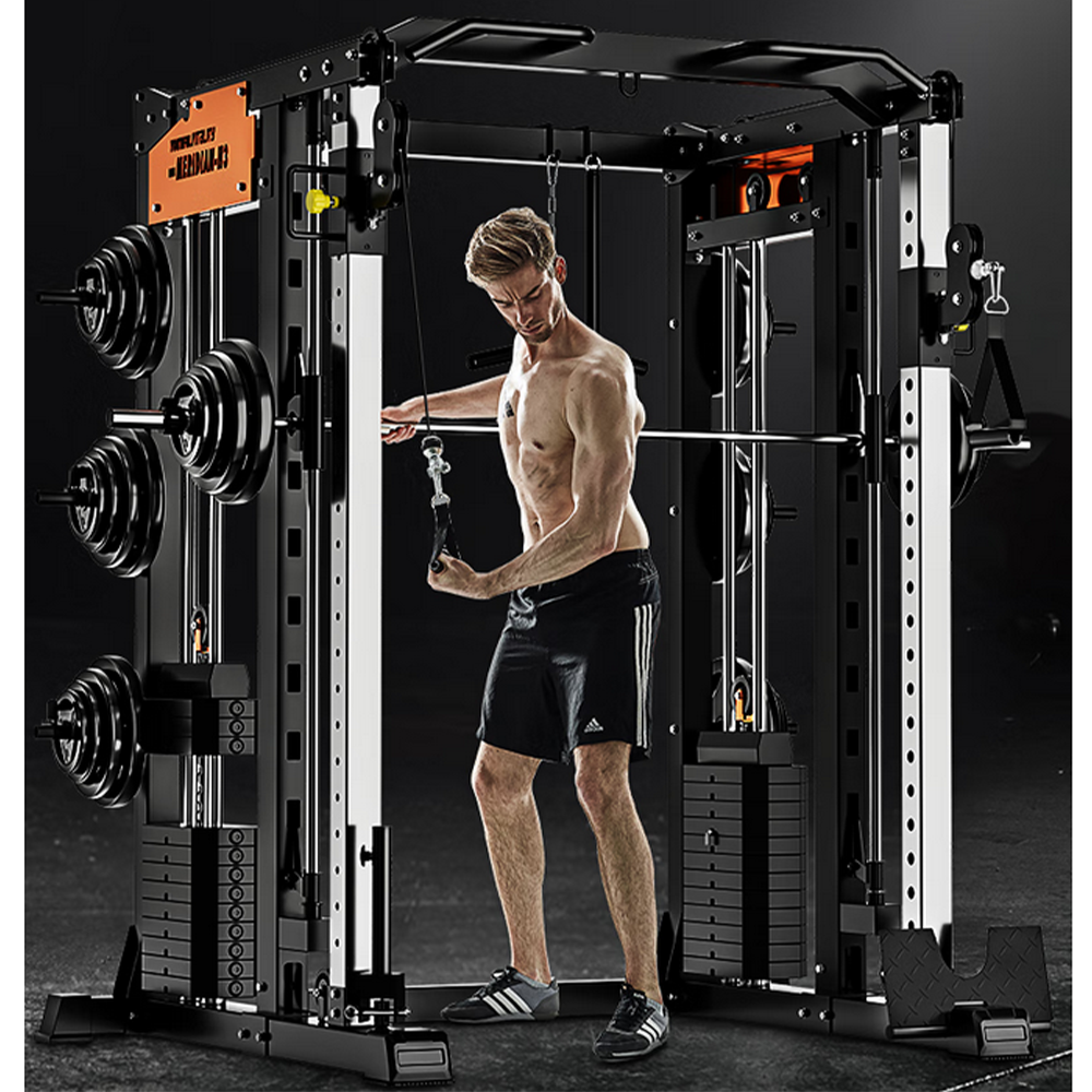 MERIDIAN HS1 Multi Function Power Rack Squat Cage Weight Train Equipment Home Gym Smith Machine