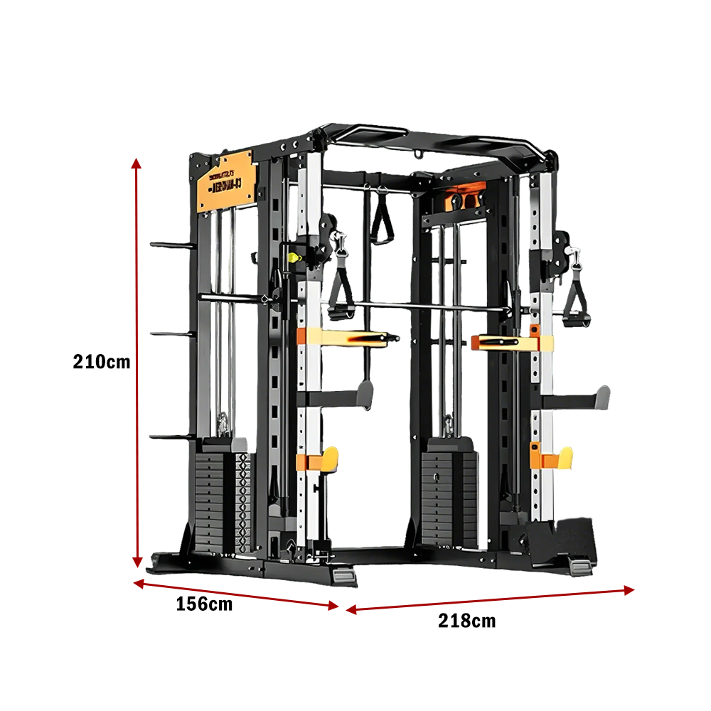 MERIDIAN HS1 Multi Function Power Rack Squat Cage Weight Train Equipment Home Gym Smith Machine