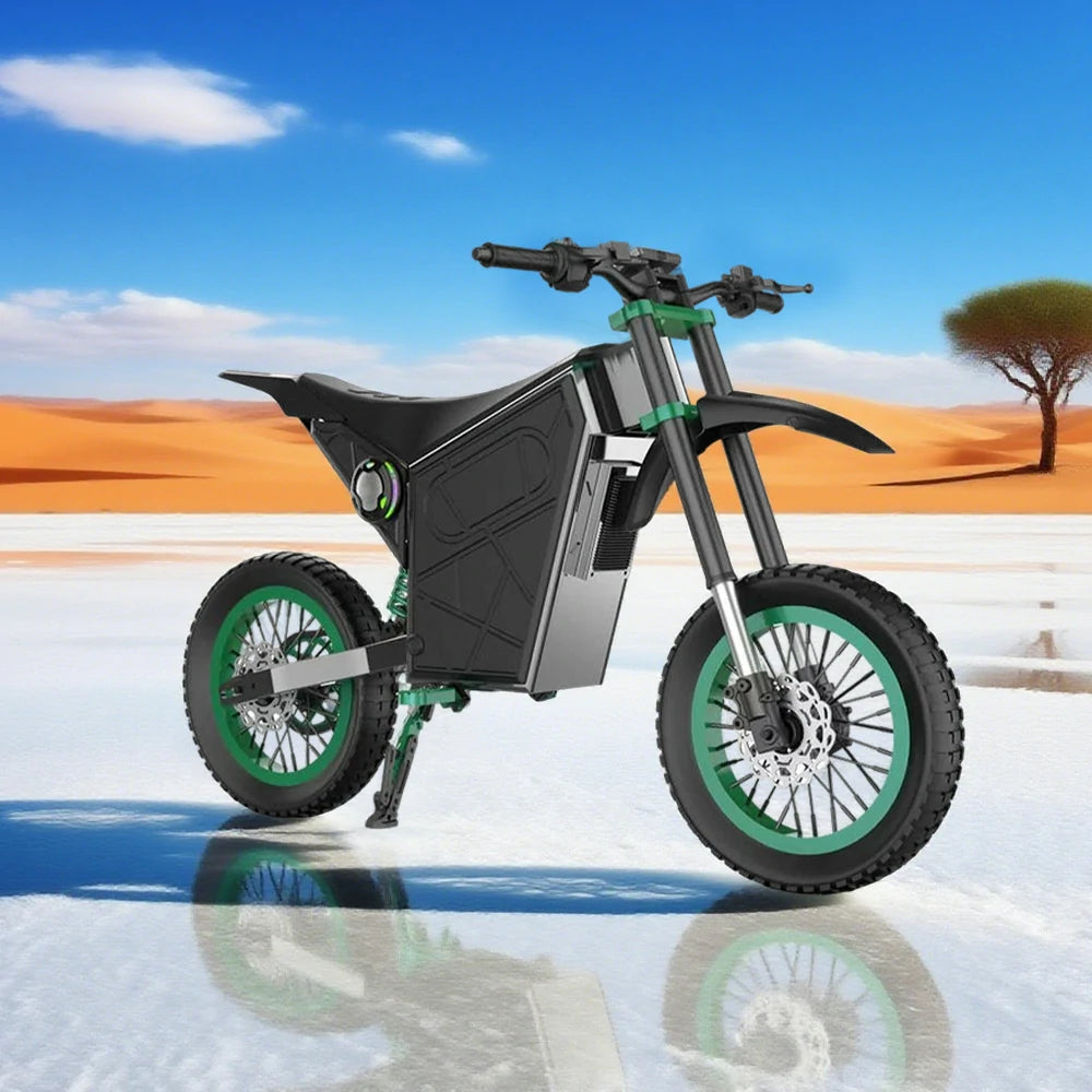 GLIDER Electric Scooter - 1500W Brushless Motor, 52V18 Lithium Battery, 60km/h Adjustable Speed, Dual Disc Brakes, 120kg Load Capacity, Side Safety Lights