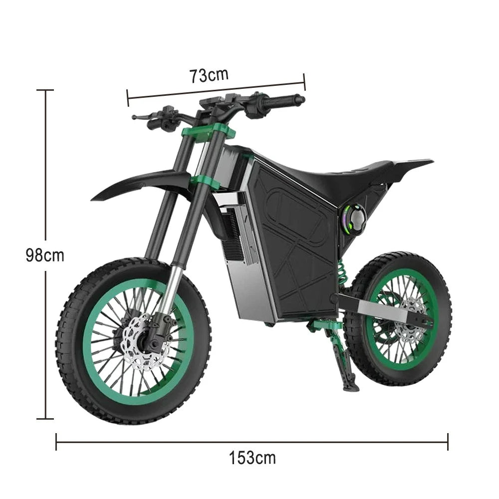GLIDER Electric Scooter - 1500W Brushless Motor, 52V18 Lithium Battery, 60km/h Adjustable Speed, Dual Disc Brakes, 120kg Load Capacity, Side Safety Lights