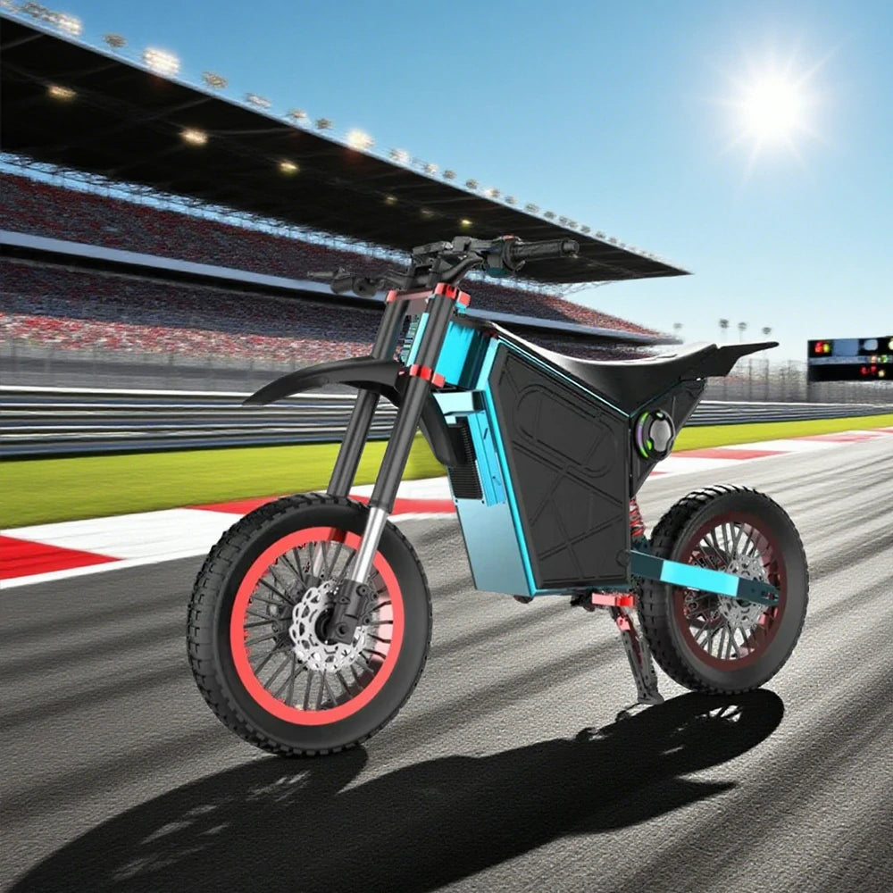 GLIDER 1500W 52V18 Lithium Battery Electric Scooter/Motorbike Cruise at 25km/h - Unlock 60km/h Speed, Dual Disc Brakes, 120kg Load