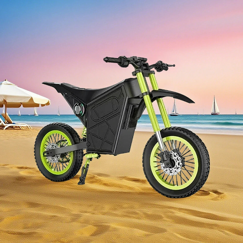 GLIDER 1500W 52V18 Lithium Battery Electric Scooter/Motorbike Cruise at 25km/h - Unlock 60km/h Speed, Dual Disc Brakes, 120kg Load