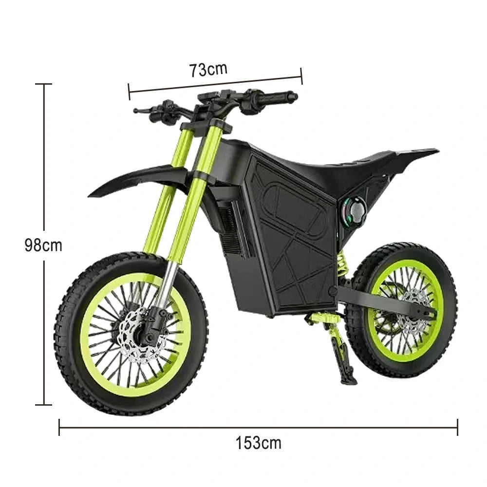 GLIDER 1500W 52V18 Lithium Battery Electric Scooter/Motorbike Cruise at 25km/h - Unlock 60km/h Speed, Dual Disc Brakes, 120kg Load